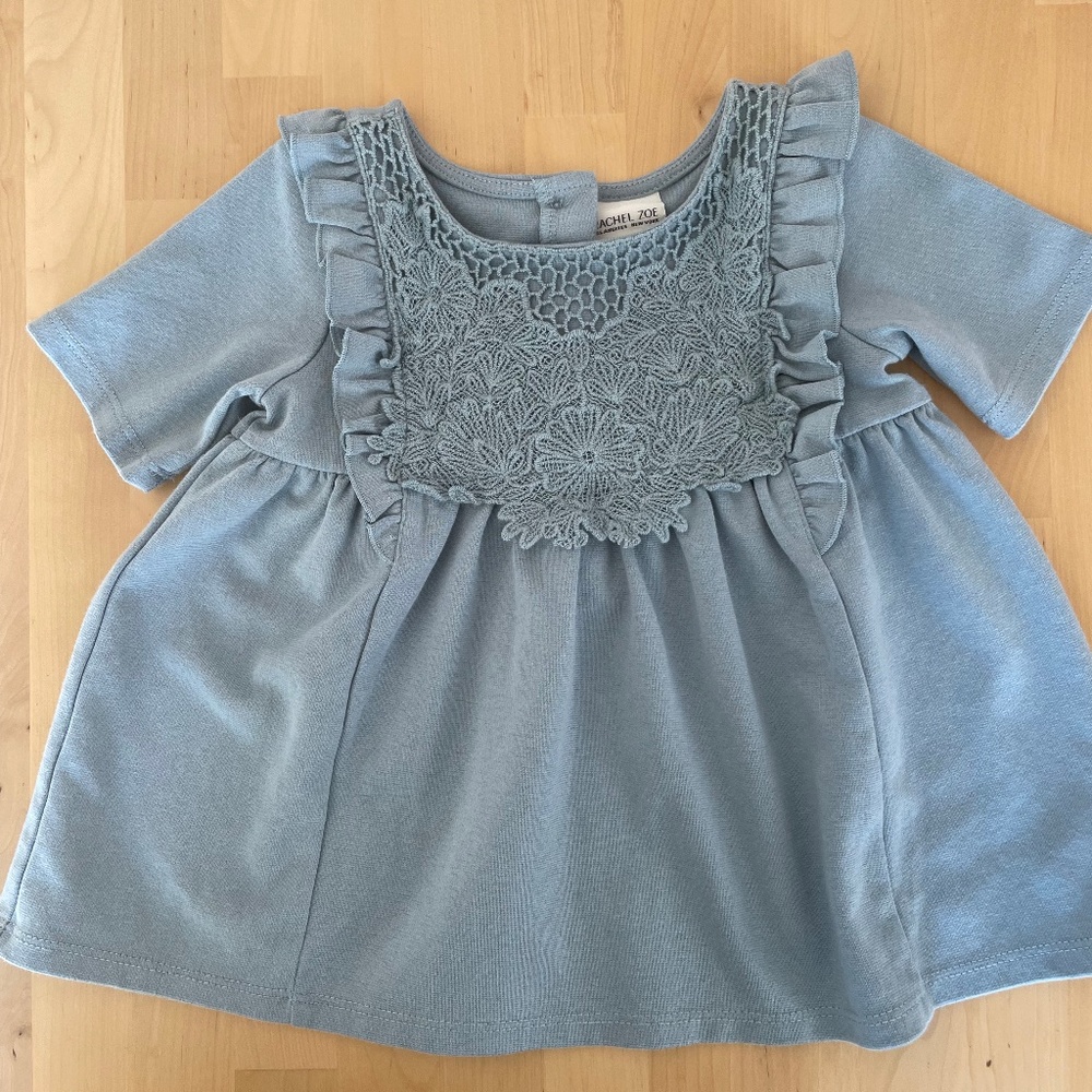 Rachel Zoe baby pale blue dress 12 months